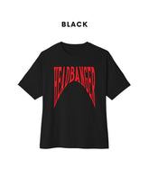HEADBANGER black Oversized T-Shirt for Men & Women